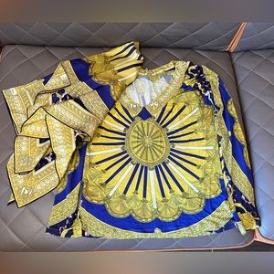 Emilio Pucci Set. Top and scarf